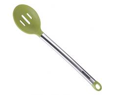 BERGNER Flexikitchen - Cucchiai da Cucina Silicone Oliva 34x7.2x1.5 cm