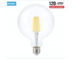 Lampadina Globo LED Trasparente E27 12.5W, 230V 125Mm Filamento 6400K Luce Fredda