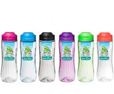 Sistema Active Bottle Borraccia Tritan 0,80 Lt, Assorted, 800ml