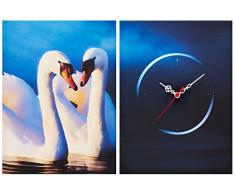 Asir Group LLC 248Â cty1666Â Cloc Kity Decorativa Tela Orologio da Parete, Multicolore