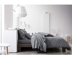 Today - Lenzuolo con Angoli Elasticizzati, in Jersey di cotone, 140 x 190 cm, Colore Grigio Scuro