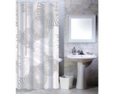MSV, Tenda da Doccia in Poliestere, plastica e Polipropilene, 180 x 200 x 0,1 cm, incl. 12 Anelli, Beige (Ombrelle Beige)
