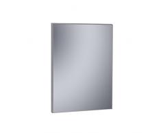 Kristaled Specchio da Bagno con Cornice, Vetro, Argento, 60Â x 80Â x 2.5Â cm