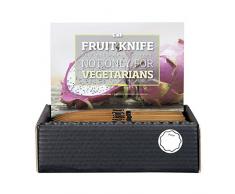Kai Europe 83dgÂ âÂ 3002d Frutta Coltello in Acciaio Inox/Legno 19Â x 3Â x 1Â cm, Colore: Marrone