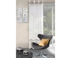 Eurofirany ZAS/Evi/K + SR Tenda Occhielli Evi, Poliestere, Argento, 0,02Â x 140Â x 250Â cm