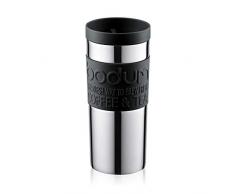 Bodum 11093Â âÂ 01Â Tazza Da Viaggio Travel Mug, 0,35Â l, acciaio inossidabile 8.5Â x 8.5Â x 18Â cm, colore: Nero