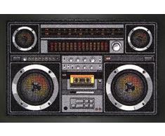Empire Merchandising GmbH, 662934, Zerbino Ghetto Blaster, 60 x 40 cm, in Polipropilene, Multicolore (Bunt)