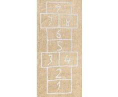 Aratextil Lame Gamba Tappeto, Cotone, Beige, 90 x 200 x 30 cm