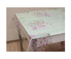 Soleil docre Tovaglia rettangolare ROMANCE in PVC trasparente 140 x 240 cm