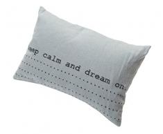 David Fussenegger Federa per Cuscino Silvretta Keep Calm, Cotone di Alta qualitÃ , Vetro Verde, 40Â x 60Â cm