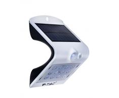 Lampada da Muro LED 1.5W, con Pannello Solare e Sensore, Bianca