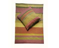 Fleuresse Letto, 5996 â 5 Squares, in Batista, Tessuto colorato, 200 x 220 cm, 100% Cotone, Olive