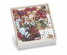 Knorr Prandell Alfabeto di Legno 22 Millimetri di Legno con Decorazioni di Natale Multicolore Felt