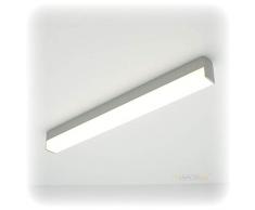 Lampada da parete a LED Aaron, grigio, 24 W, 114 cm, con lampadina a LED