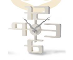 GMMH, Orologio da Parete 3D, 43 x 35 cm, Bianco (WeiÃ)