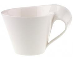 Villeroy & Boch NewWave Tazza da Caffelatte, 400 ml, Altezza 10.1 cm, Porcellana, Bianco
