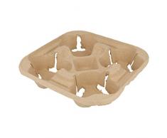 Garcia de Pou Portabicchieri, 4 Posti 22X22 Cm Naturale Cartone - 75 unitÃ 