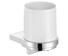 Keuco 12752010100 - Dispenser per Sapone Liquido, Cromato e Bianco