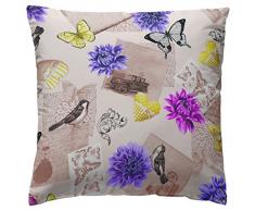 Martina HomeÂ âÂ Federa di Cuscino Modello Antique 40 x 40 cm Viola