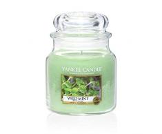 Yankee Candle Candela a Vaso Medio, Menta Selvatica