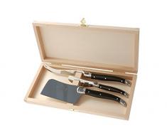 LAGUIOLE - Set di 3 coltelli da Formaggio, Nero