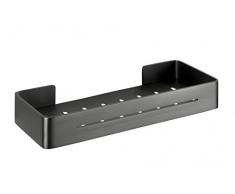 Wenko 23904100 Montella - Mensola da Parete in Alluminio Inossidabile con Viti, 32,4 x 5 x 12,8 cm, Colore: Antracite
