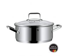 WMF Trend - Pentola in acciaio CromarganÂ® lucidato, coperchio in vetro, Ã 24 cm