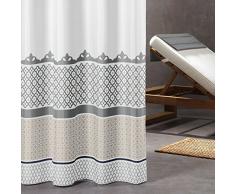 Sealskin Marrakech Tenda da Doccia, Poliestere, Argento, 180 x 200 cm