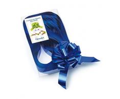 Brizzolari Nastri Fiocchi Rapidi Metallizzati, 50 Pezzi, 31 mm, Decorazioni Addobbi Natale, Colore: Blu