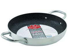 BALLARINI Tegame con rivestimento antiaderente, Alluminio ad alto spessore, Con 2 manici, Diametro 32 cm, Grigio, 2800