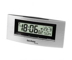 Technoline WT 182 Orologio Radio, Argento, 14x3.5x6.3 cm