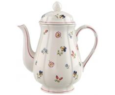 Villeroy & Boch Petit Fleur Caffettiera, Bricco di Porcellana Premium con Fini Rilievi e Motivi di Fiori e Frutti, 1.25 l