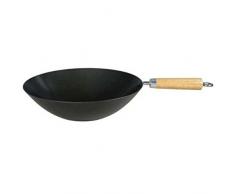 Swift Spice Wok Grande in Acciaio al Carbonio a Bordi Spessi, 30 cm