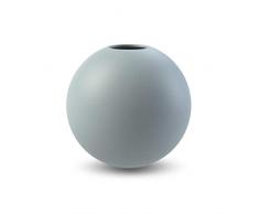 Cooee Design Ball Vase Vaso, Ceramica, Blu Polveroso, 20 cm