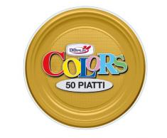 GioStyle - Piatti Dessert Dorati 50 Pezzi