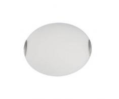 Fabas 2385-61-102 - Plafoniera in nichel opaco e vetro satinato, 1 lampadina da 60 Watt, E27
