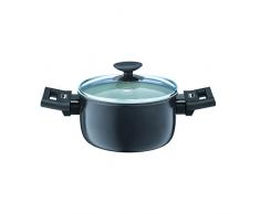 Berndes Alu Specials Smart Kochtopf mit Glasdeckel 16 cm Casseruola con Coperchio, Alluminio Forgiato, Beige