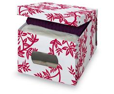 Domopak Living Scatola Guardaroba, Rosso E Bianco, 42x50x31