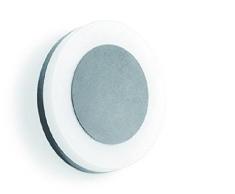 Brumberg - Lampada da parete a LED, in alluminio, Alluminio, argento