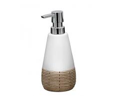 RIDDER Safari - Dispenser per Sapone in poliresina, Colore: Bianco 8,4 x 8,4 x 14,8 cm