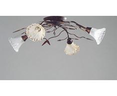 Florenz Lamp 6008.04 Lampada Fissata a Soffitto, Marrone