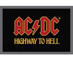 Empire Merchandising GmbH, 623904, Zerbino AC/DC, Highway to Hell, 60 x 40 cm, in Polipropilene, Colore: Nero