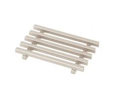 InterDesign Kyoto Portasaponetta, Metallo, Beige, 7.5x0.25x11 cm