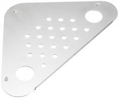 Wenko 2020030100 Mensola di lavello, Acciaio Inossidabile, 24.5 x 1 x 14.5 cm, Argento Opaco