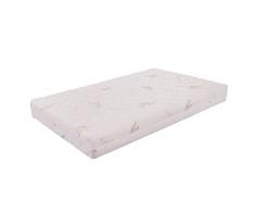 MiaSuite Ailime Lupin II Materasso Piazza e Mezza Memory, 120x200x22 cm, Sfoderabile Ortopedico, Bianco