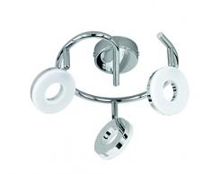 Reality Leuchten Reality R82412106 Rennes Faretto, 2xSMD, 4 W LED, Cromo/Bianco, 40x10x17 cm