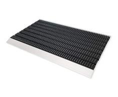 ASTRA 1850030042Â Super Brush Grigio Alluminio Zerbino, 75Â x 45Â x 2,8Â cm