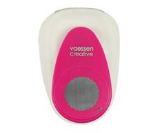 Vaessen Creative Perforatrice Cerchio Smerlato, Maxi, L, Grande Fustellatrice per Carta, per Progetti Fai da te, DIY Scrapbooking e Creazione di Biglietti