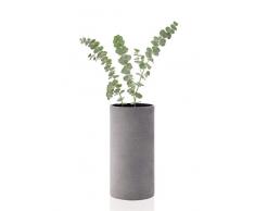 blomus Coluna Vaso, Cemento, Grigio Chiaro, H 24 cm, Ã 12 cm