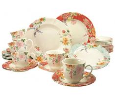 Creatable 19428 - Servizio di stoviglie Crimson, 30 Pezzi